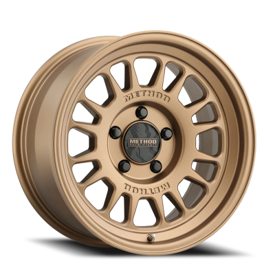 Aluminum Wheels 15x7 MR318 Bolt Pattern 5 On 100 Offset 15 Lip Size 1.69 Method Bronze BZ Method