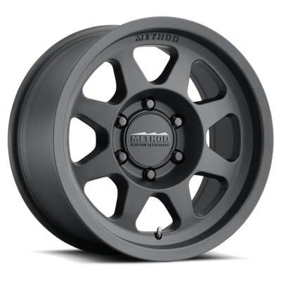 Aluminum Wheels 16x6.5 Bead Grip MR701 Bolt Pattern 6 On 180 Offset 90 Lip Size 0 Matte Black MB Method