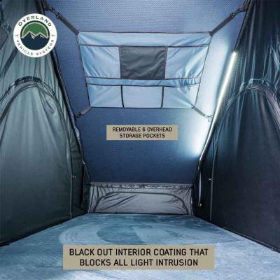 XD Lohtse - Clamshell Aluminum Roof Top Tent, 2 Person, Grey Body and Black Rainfly Overland Vehicle Systems