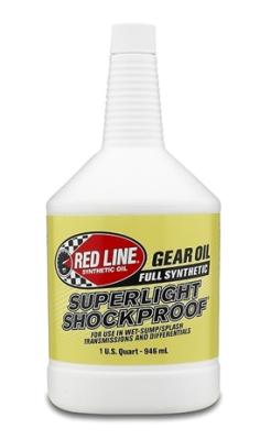 Gear Oil Synthetic Superlight Shockproof 1 Quart Red Line Oil