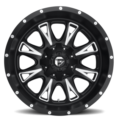 Aluminum Wheels 18X9 Throttle D513 5 On 139.7/5 On 150 Black Milled 110.3 Bore 20 Offset Fuel Off Road Wheels