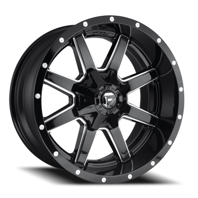 Aluminum Wheels 20X9 Maverick D610 5 On 108/5 On 127 Gloss Black/Milled 71.5 Bore 30 Offset Fuel Off Road Wheels