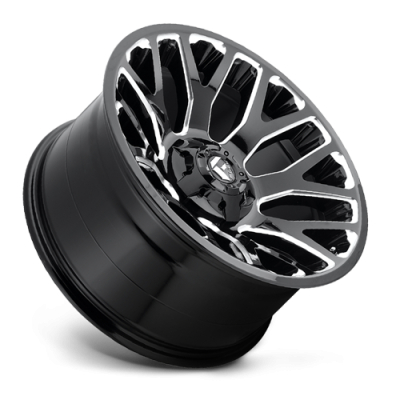 Aluminum Wheels 20X9 Warrior D623 5 On 114.3/5 On 127 Gloss Black/Milled 78.1 Bore 1 Offset Fuel Off Road Wheels