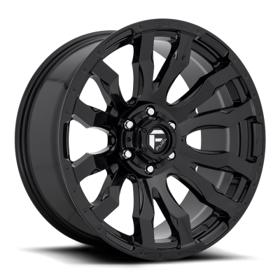 Aluminum Wheels 18X9 Blitz D675 5 On 127 Gloss Black 71.5 Bore 1 Offset Multi Spoke Fuel Off Road Wheels