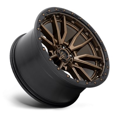 Aluminum Wheels 22X12 Rebel D681 6 On 135 Matte Bronze Black Bead Ring 87.1 Bore -44 Offset Fuel Off Road Wheels