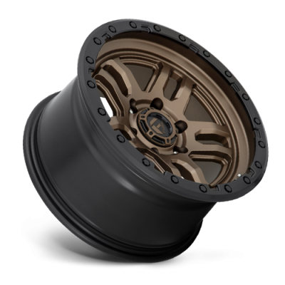 Aluminum Wheels 17X9 AMMO D702 5 On 127 Matte Bronze W/Black Bead Ring 71.5 Bore 1 Offset 5 Spoke Fuel Off Road Wheels