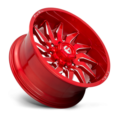 Aluminum Wheels 20X9 Saber D745 5 On 127 Candy Red Milled 71.5 Bore 1 Offset Fuel Off Road Wheels