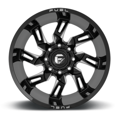 Aluminum Wheels 20X9 Lockdown D747 5 On 127 Gloss Black Milled 71.5 Bore 1 Offset Fuel Off Road Wheels