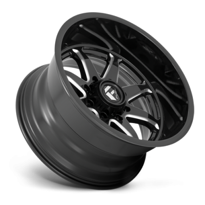 Aluminum Wheels 22X10 Hammer D749 5 On 127 Gloss Black Milled 71.5 Bore -18 Offset Fuel Off Road Wheels