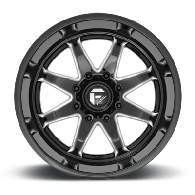 Aluminum Wheels 22X10 Hammer D749 5 On 127 Gloss Black Milled 71.5 Bore -18 Offset Fuel Off Road Wheels