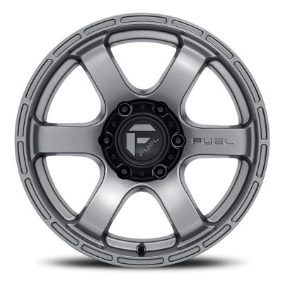 Aluminum Wheels 20X9 Rush D767 5 On 127 Matte Gunmetal Gray 71.5 Bore 1 Offset Fuel Off Road Wheels