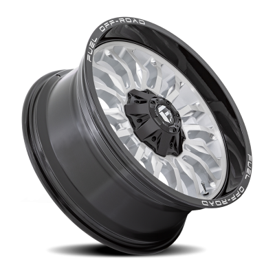 Aluminum Wheels 20X9 Arc D798 5 On 114.3/5 On 127 Silver/Brushed Face-Milled Black Lip 78.1 Bore 1 Offset Fuel Off Road Wheels