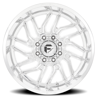 Aluminum Wheels 20X9 Hurricane D809 5 On 127 Polished Milled 71.5 Bore 1 Offset Fuel Off Road Wheels