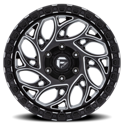 Aluminum Wheels 18X9 Runner OR D840 5 On 127 Gloss Black Milled 71.5 Bore 1 Offset Fuel Off Road Wheels