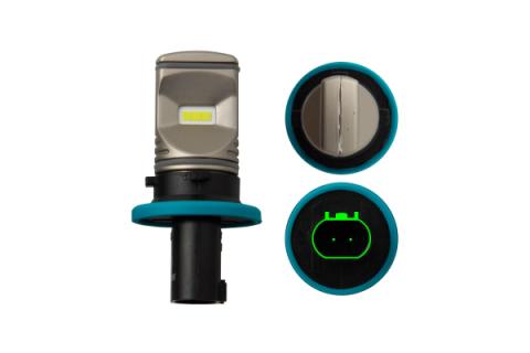 PH19W HP60 Cool White LED Bulbs Pair Diode Dynamics