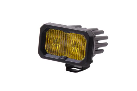 Stage Series 2 Inch LED Pod, Sport Yellow Fog Standard ABL Each