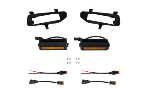 SS6 SAE/DOT Type NT Fog Light Kit Amber Two SS6 Light Bars (26.6 watts) 3569 Amber SAE Fog Diode Dynamics
