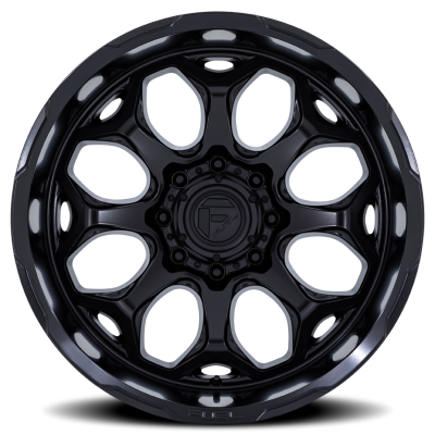 Aluminum Wheels 20X10 Scepter FC862 MX 5 On 127 Blackout 71.5 Bore -18 Offset Fuel Off Road Wheels