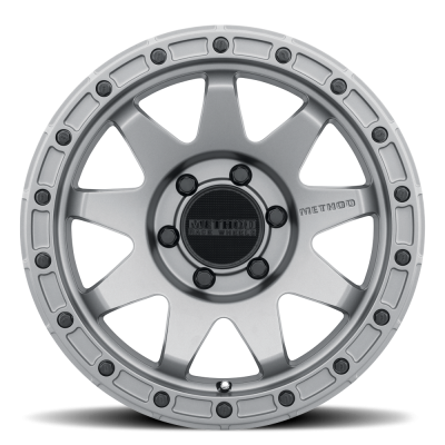 Aluminum Wheels 17x8.5 MR317 Bolt Pattern 6 On 135 Offset 0 Lip Size 0.83 Matte Titanium GY Method
