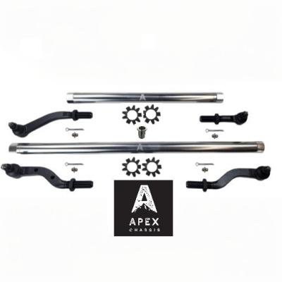 Heavy Duty Polished Aluminum Tie Rod and Drag Link Axle Swap Kit Ultimate Dana 60 68.5 Inch Jeep JL-JT 2.5T for Axle Upgrade Options Only Apex Chassis