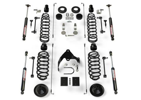07-18 Wrangler JK 4 Door 4 Inch Coil Spring Base Lift Kit & 9550 VSS Twin-Tube TeraFlex