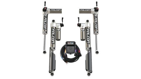 20-Up Jeep Gladiator JT Mojave No EcoDiesel SP2 3.5 e-Adjust Piggyback Shock Kit 0-1.5 Inch Lift Falcon Shocks