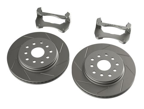 07-18 Wrangler JK Front Performance Big Rotor Kit w/ Slotted Rotors 5x5 Inch & 5x5.5 Inch TeraFlex