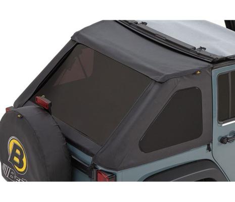 Window Replacement Set For Jeep 2007-2018 Wrangler JK 4 Door Fits Trektop 56823 Black Diamond Bestop