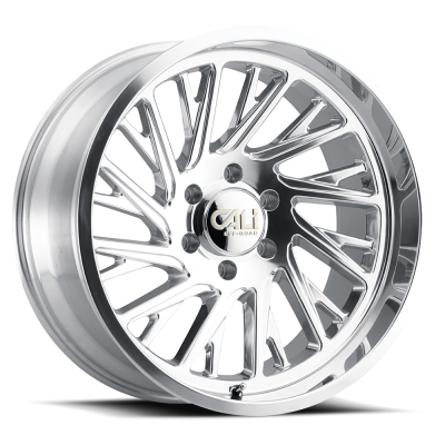 Cast Aluminum Wheels Purge 9114 PO 20x12 Milled Spokes Polished Silver 6 On 135 Bolt Pattern -51 Offset Cali Offroad Wheels
