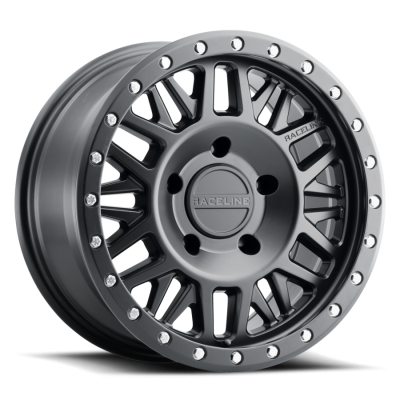 Aluminum Wheels 16x8 Ryno 951B Satin Black 0 Offset 5 on 114.3 Bolt Pattern 72.62 Bore Raceline