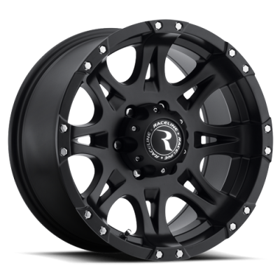 Aluminum Wheels 20x9 Raptor 981 Matte Black 30 Offset 6 on 135 Bolt Pattern 87 Bore Raceline