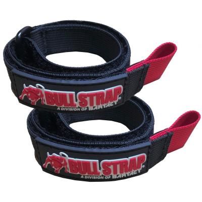 1 Inch Adjustable Bull Wrap Heavy Duty Utility Cinch Strap w/ Hook and Loop, PALS/MOLLE Compatible Tie Pair of 2,