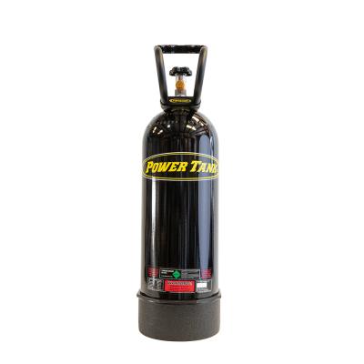 20 lb Power Tank CO2 Bottle w/ Boot and Handle Gloss Black Power Tank