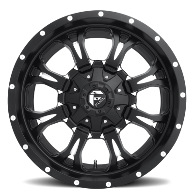 Aluminum Wheels 20X9 Krank D517 5 On 114.3/5 On 127 Matte Black/Milled 78.1 Bore 1 Offset Fuel Off Road Wheels
