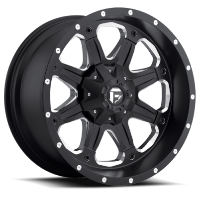 Aluminum Wheels 17X9 Boost D534 5 On 114.3/5 On 127 Black Milled 78.1 Bore -12 Offset Multi Spoke Fuel Off Road Wheels