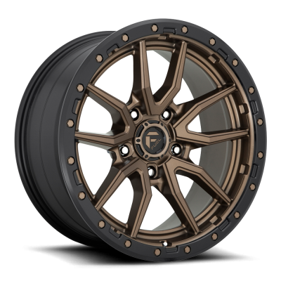 Aluminum Wheels 18X9 Rebel D681 5 On 127 Matte Bronze Black Bead Ring 71.5 Bore 1 Offset Fuel Off Road Wheels