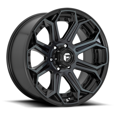 Aluminum Wheels 20X10 Siege D704 5 On 127 Gloss Black Machined Double Dark Tint 71.5 Bore -18 Offset Fuel Off Road Wheels