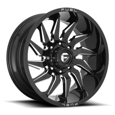 Aluminum Wheels 20X10 Saber D744 5 On 127 Gloss Black Milled 71.5 Bore -18 Offset Fuel Off Road Wheels