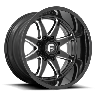 Aluminum Wheels 22X12 Hammer D749 5 On 127 Gloss Black Milled 71.5 Bore -44 Offset Fuel Off Road Wheels