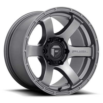 Aluminum Wheels 20X9 Rush D767 5 On 127 Matte Gunmetal Gray 71.5 Bore 1 Offset Fuel Off Road Wheels