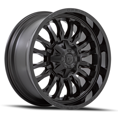 Aluminum Wheels 20X9 Arc D796 5 On 114.3/5 On 127 Matte Black W/ Gloss Black Lip 78.1 Bore 1 Offset Fuel Off Road Wheels