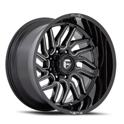Aluminum Wheels 20X10 Hurricane D807 5 On 127 Gloss Black Milled 71.5 Bore -18 Offset Fuel Off Road Wheels