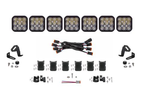 SS5 Sport Universal CrossLink 7-Pod Lightbar White Driving Diode Dynamics