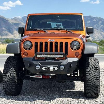 Big Sky Aluminum Stubby Front Bumper With Winch Plate Wrangler JK Rock Slide Engineering