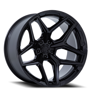 Aluminum Wheels 20X9 Flux 6 FC854BX 6 On 135 Gloss Black 87.1 Bore 1 Offset Fuel Off Road Wheels