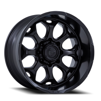 Aluminum Wheels 22X12 Scepter FC862 MX 5 On 127 Blackout 71.5 Bore -44 Offset Fuel Off Road Wheels