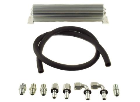 Upgraded #8 Return Line Hose Kit with Heat Sink Fluid Cooler Kit for 2007-11 Jeep JK PSC Performance Steering Components