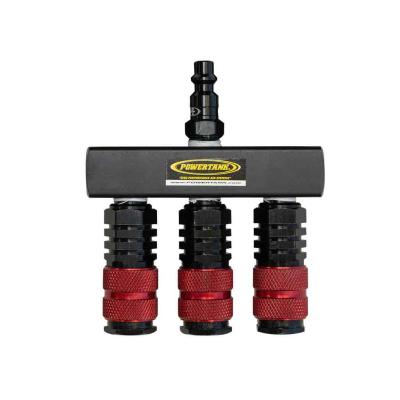 Air Hose Manifold Triple Outlet Power Tank