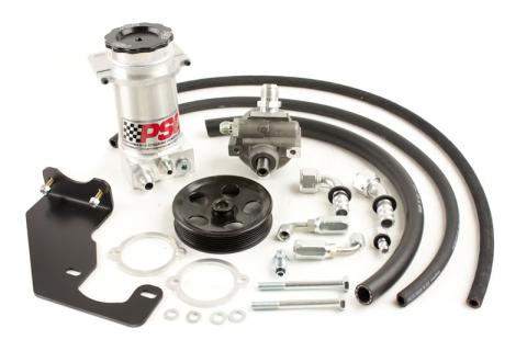 Power Steering Pump and Remote Reservoir Kit, 2007-18 Jeep JK with HEMI Engine Conversion (6 Rib Pulley) PSC Performance Steering Components