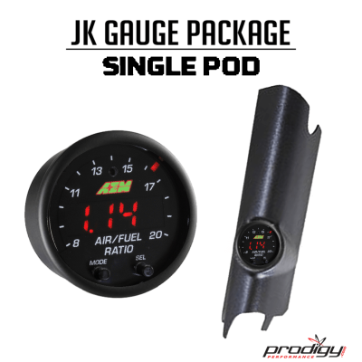 Jeep JK Gauge Package For 11-18 Wrangler JK Single Pod Prodigy Perfromance
